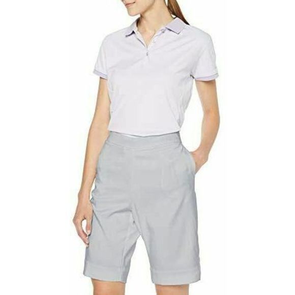 Nike AJ5663-012 Women's Sz XS DRY-Fit Bermuda Style Golf Shorts Wolf Gray $75 - Picture 1 of 7